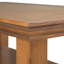 Table de bout transitionnelle en bois massif avec 2 tablettes ouvertes Acadian-1063236911-944659078