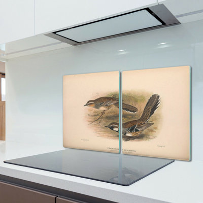 Nareg Tempered Glass Two Birds Sparrow Chopping Board