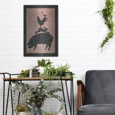 «Farm 2» par Erin Clark, art mural en métal