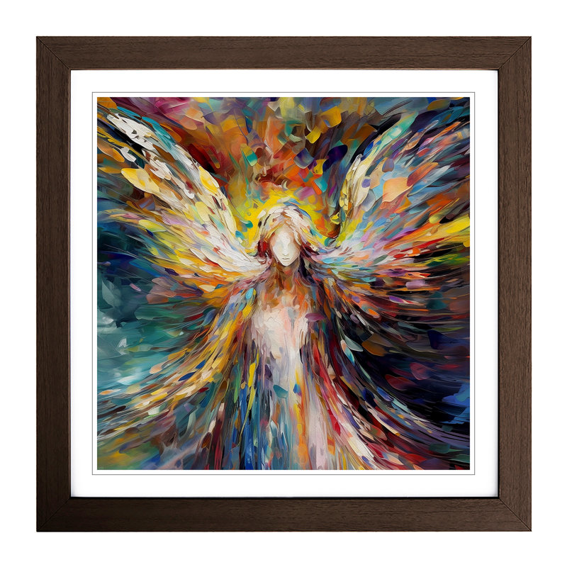 Single Picture Frame Print on Wood, Walnut