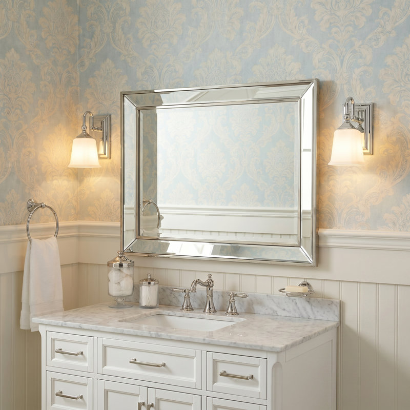 Nicholas 1-Light Polished Chrome Wall Sconce, Polished Chrome, Opal Etched