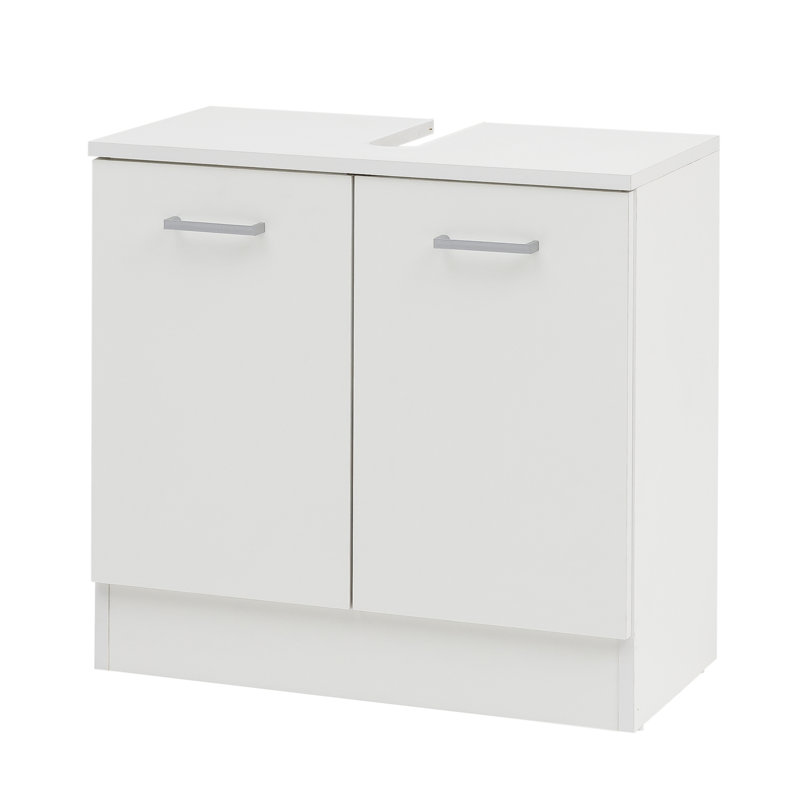 Basic 59.8cm Single Bathroom Vanity Base Only, White