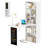 Folding Desk With Outlets, Convertible Writing Desk For Small Spaces-1765508605