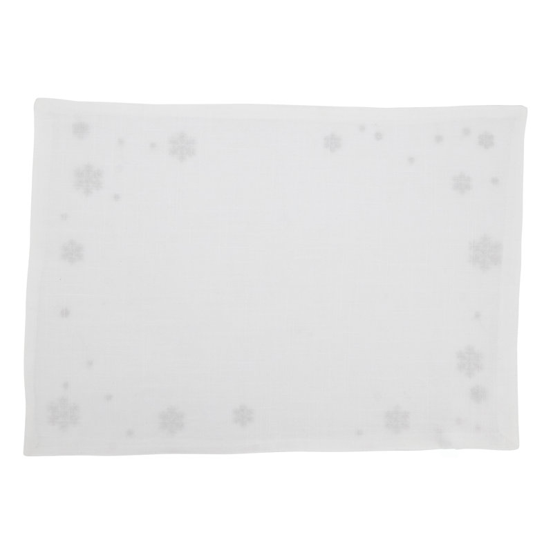 Sniega Collection Polyester No Pattern Rectangle Placemat