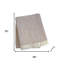 Jeté en mélange de coton 55 po x 70 po avec frange