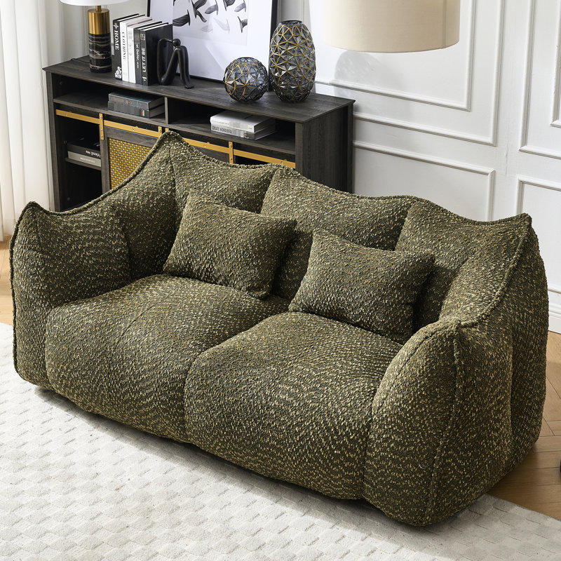 Mousse super confortable, idéale pour créer une atmosphère relaxante Chaise en chenille avec poignée, facile à déplacer dans la maison