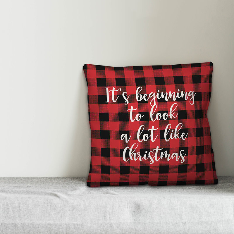  It's commencer à ressembler à un lot de Noël à carreaux Buffalo, Housse de coussin