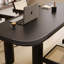 Ensemble de table de salle à manger en bois massif de style français-107357190