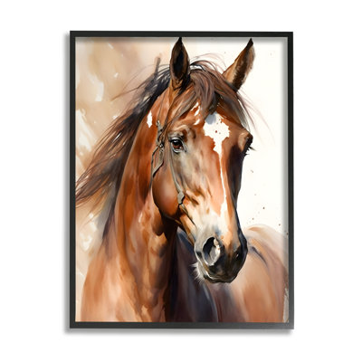 " Brown Horse Painting "