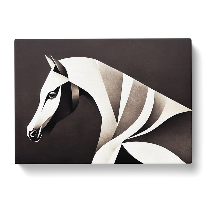 The Contemporary Horse Abstract - Wrapped Canvas, 50cm H x 76cm W x 3cm D
