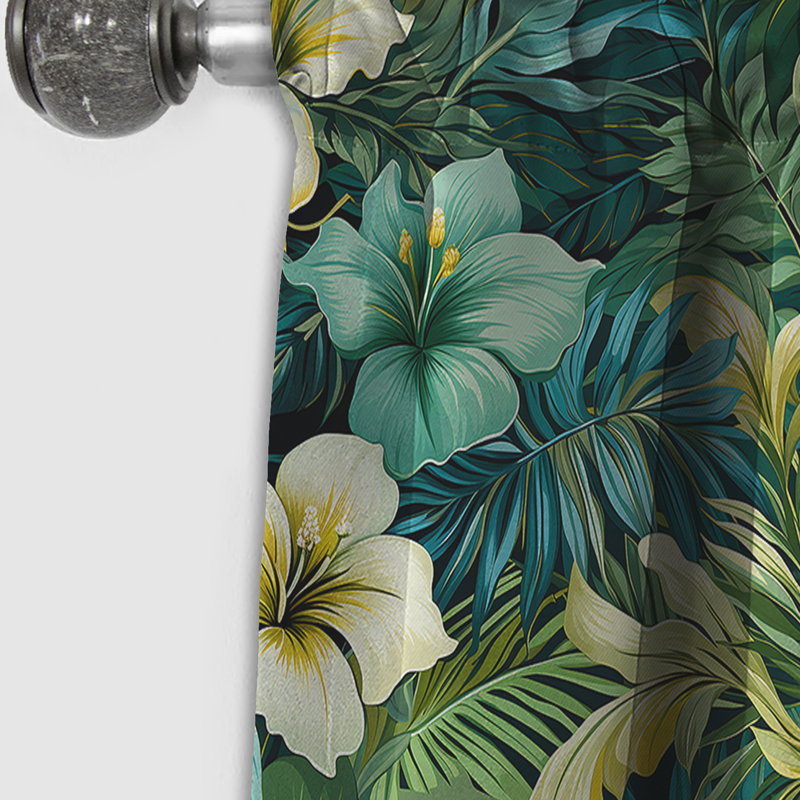 Motif tropical Mirage, L 52 po x L 120 po