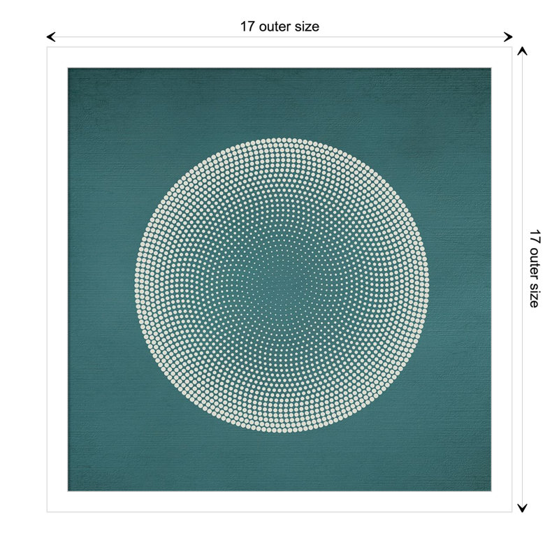 Circles by Incado, 17" H x 17" W x 1" D, White