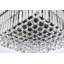 Lustre 20 pouces en cristal noir, 12 lumières