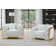 Chaise Milbry Ivory