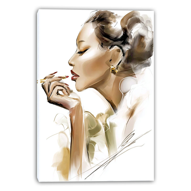 Art mural satiné sur toile tendue, H 16 po x l 12 po x P 1 po