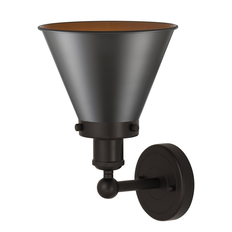 Rouvin - noir mat - applique, Brun / bronze huilé