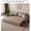 Canapé de salon simple en tissu extensible avec rangement Modern Tech-641569389