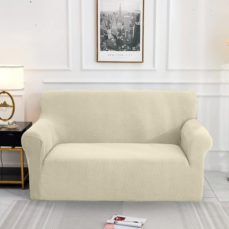 Housse pour canapé à coussins carrés / rectangulaires, Mélange de polyester gris foncé, H 14 po x l 12 po x P 5 po
