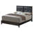 Quick Assembly Mdf Espresso Bed For Relaxation With Transitional Style
