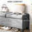 Button Living Room Bench, 46", Grey With Storage Function 46" Bedroom Bench A Protective Pad, Upholstery And Hidden