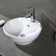 Symple Stuff Elmhur 19.68'' White Ceramic Circular Bathroom Sink with Overflow