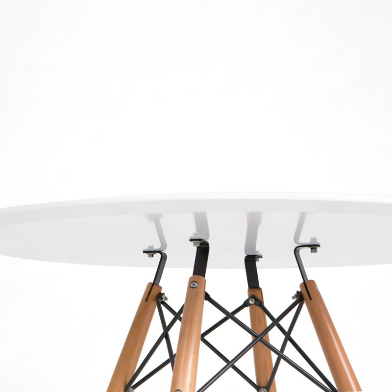 36" Dover Modern Round Dining Table With Eiffel Base
