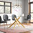 Tewksbury Glass Top Metal Base Dining Table-2025600410-2073967300