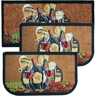 Ensemble de tapis de cuisine 3 pièces Everiz