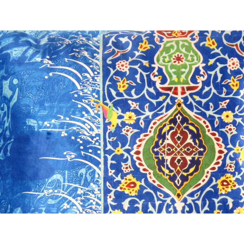 Square Pillow Cover & Insert, 16"H x 24"W, Navy Blue, Rectangle
