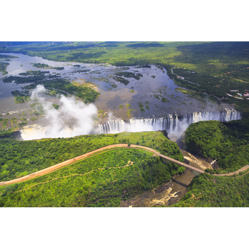 Aerial View Of Victoria Falls by Pawel Gaul - Wrapped Canvas Print, 51cm H x 76cm W