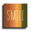«Smile Rainbow Retro» par Ann Kelle, art mural en métal doré, 36 po x 36 po-133651461