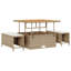123cm Wide Patio Sofa with Cushions