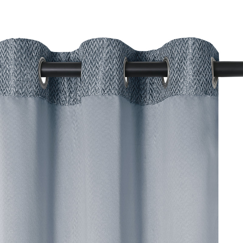 Circleville Blackout Curtains / Drapes Pair, Blue