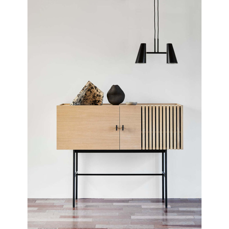 Array Sideboard (120 Cm), Black/Oak