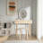 Angeligue Vanity Table Set with Adjustable Brightness Mirror and Cushioned Stool-1924019966