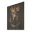 «Crowned Royal Dachshund Dog King - Chien sur bois»-1622370488