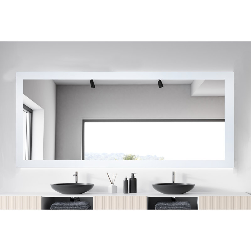 Mirror, 33" x 68", White