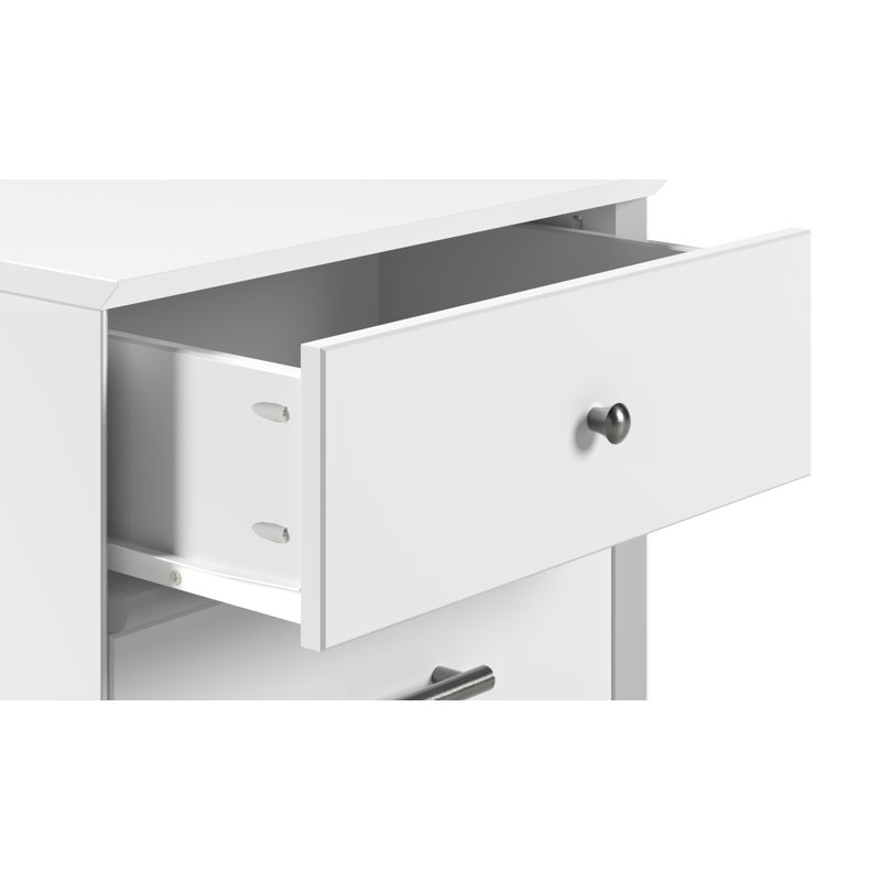 Caleesha 20'' W Solid Wood Nightstand, White