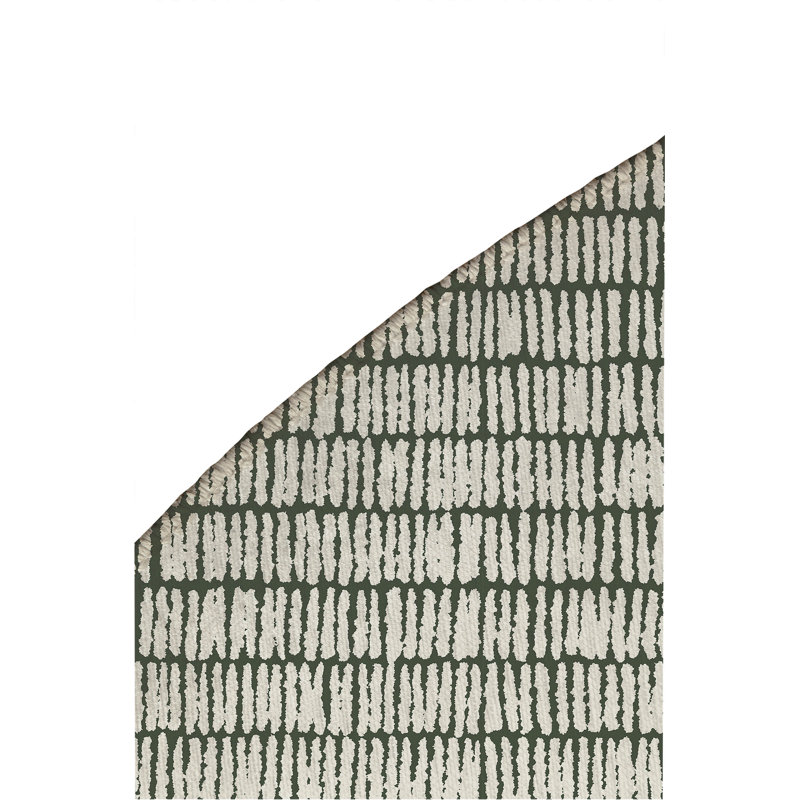 Ricky Row Non-Slip Outdoor Rug, Round 5'