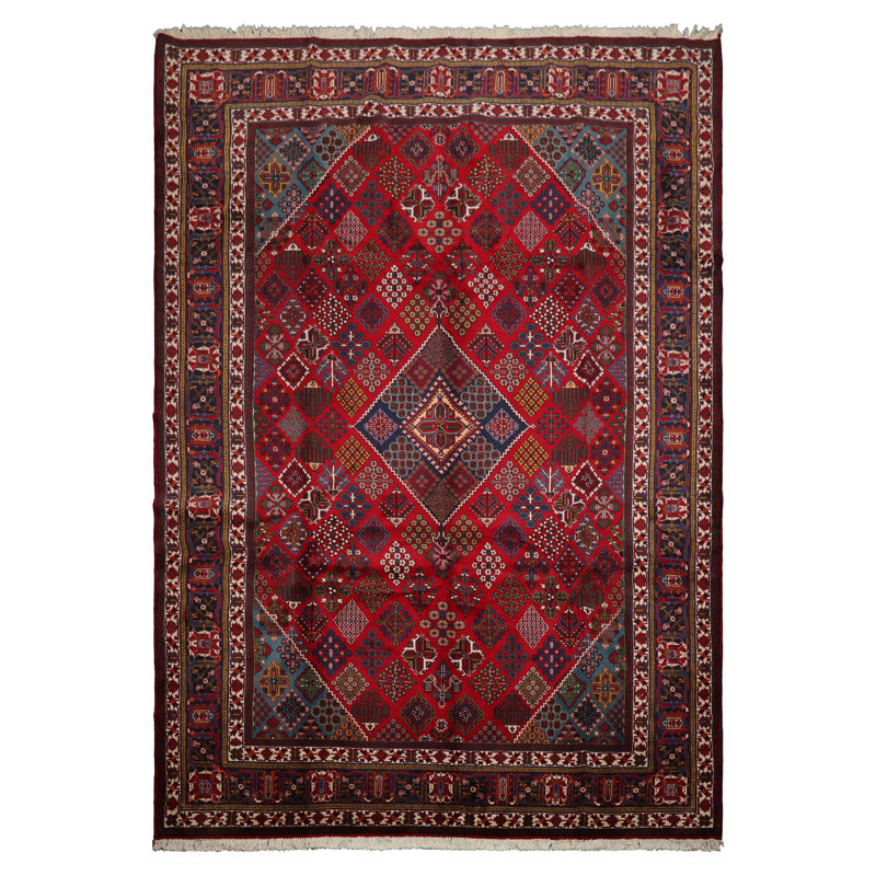 Tapis traditionnel en laine noué à la main 8 pi 7 po x 12 pi 8 po Joshegan