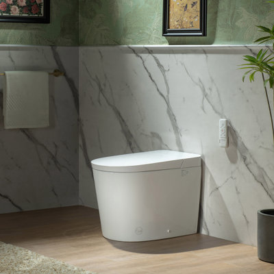 Bidet Smart Toilet with Auto Flush, ADA Comfort Height, Pulse Wash, Blackout Flush, Heated Seat, Fragrance System, Adjustable Water Pressure