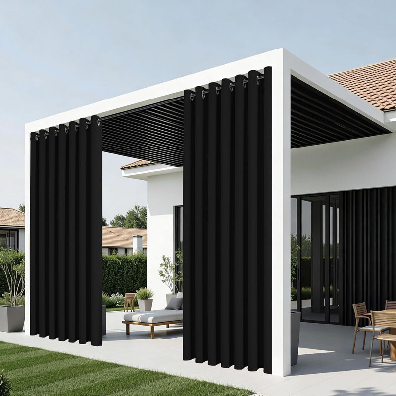 Light Terrace Sliding Door Curtains