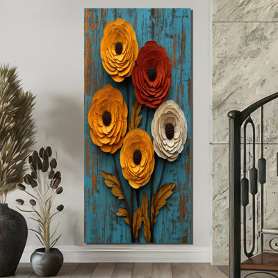 Autumn Ranunculus Flowers At The Barn - Ranunculus Wall Art