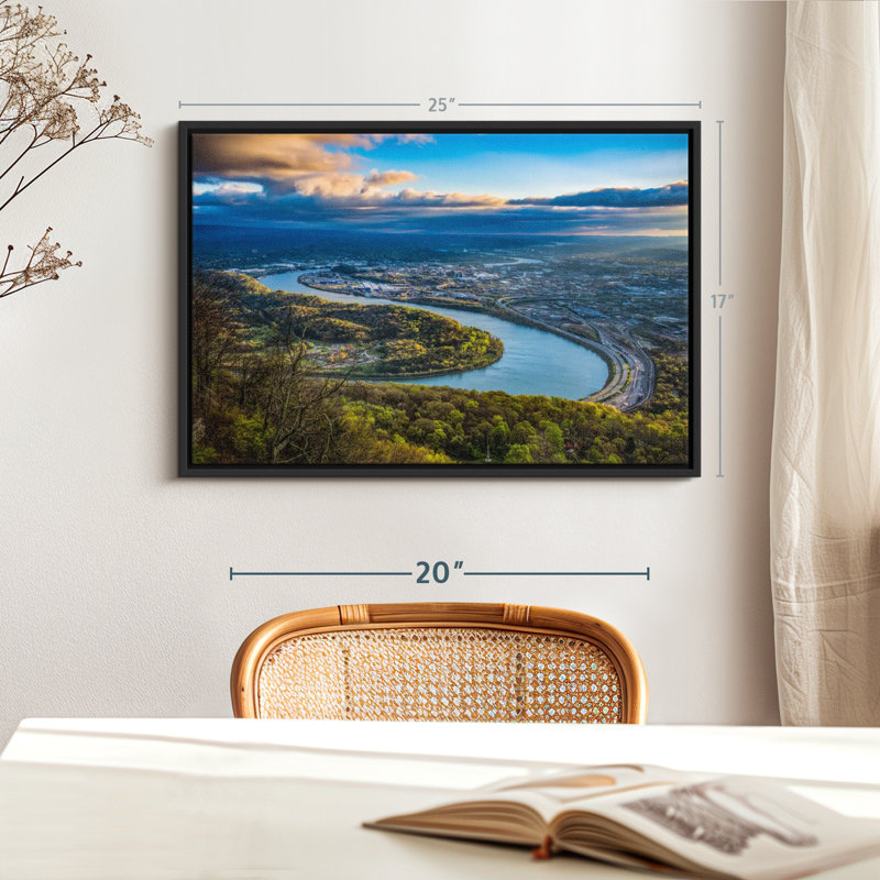 Impression sur toile Chattanooga, Tennessee, H 17 po x l 25 po