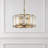 Ellcey 6 - Light Dimmable Drum Chandelier