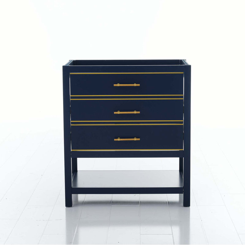 Base de meuble-lavabo simple 29,13 po seulement, Bleu