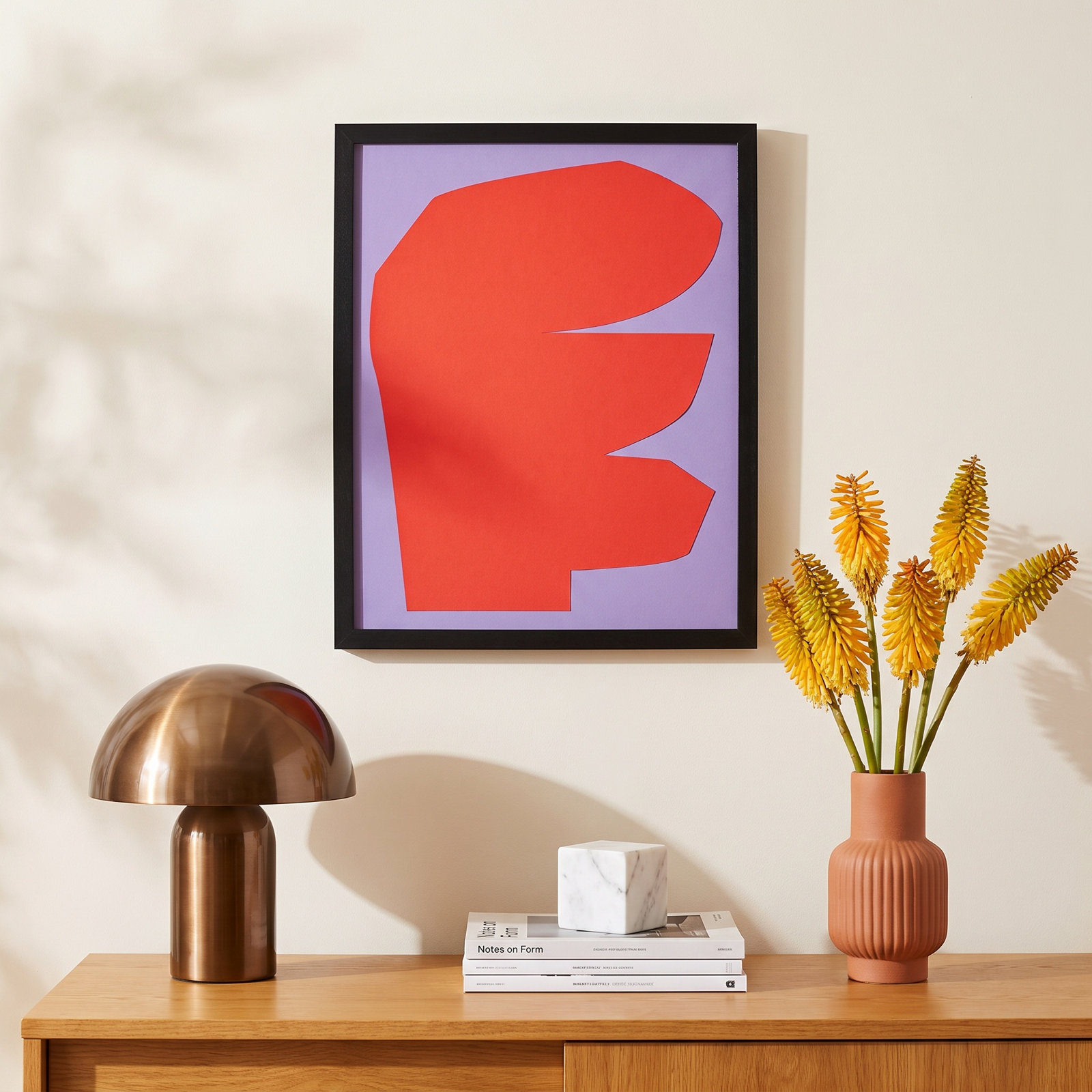 Module Minimalism 4 by Michael Kempen, 20"H x 16"W x 1.25"D, Black Framed