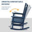 Chaise Adirondack à bascule en plastique Ottaviana-962913009