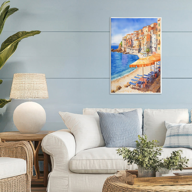 Plaque murale sur la plage, bord de plage, design by Creative Studio, 19 x 13