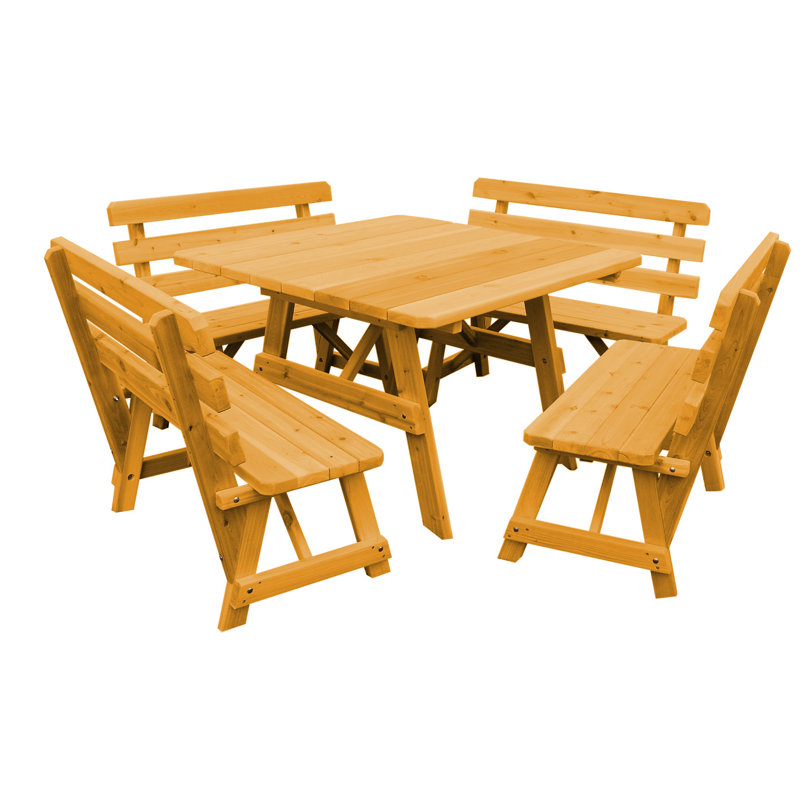 Ensemble de salle à manger 5 pièces, Naturel